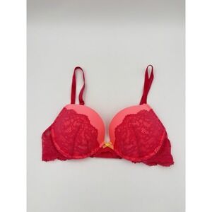 Victoria's Secret Dream Angels Push Up Bra 38B Pink Lace